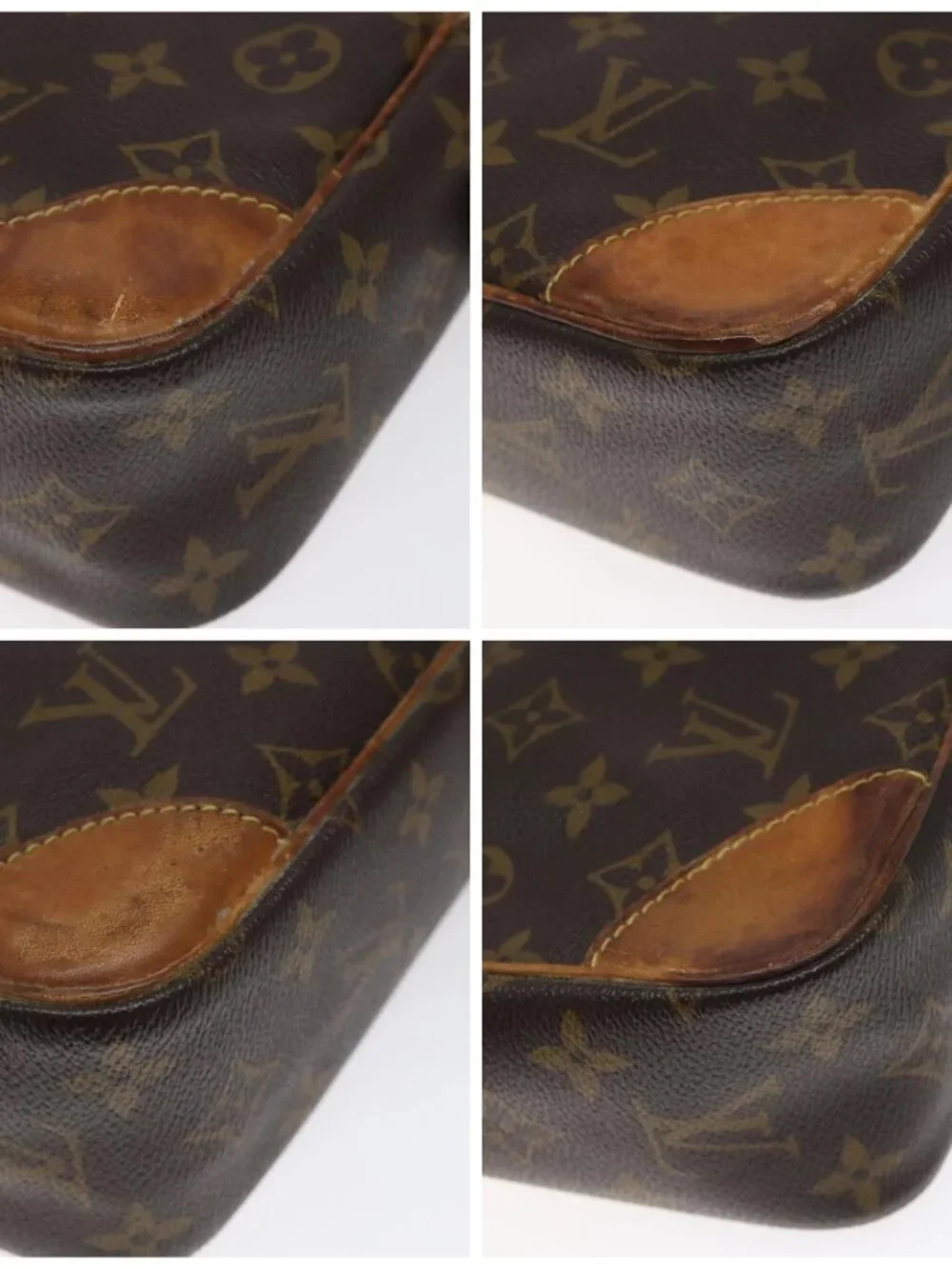 LOUIS VUITTON Monogram Compiegne 28 Clutch Bag M51845 LV Auth